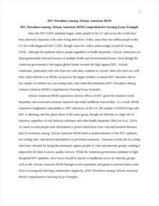 HIV Prevalence among African American MSM Comprehensive Nursing Essay Example – page 2