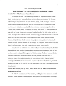 Fetal Abnormality Case Study Comprehensive Nursing Essay Example – page 2
