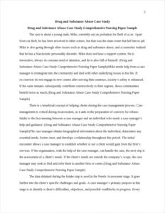 Drug and Substance Abuse Case Study Comprehensive Nursing Paper Sample – page 2
