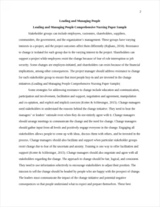 Leading and Managing People Comprehensive Nursing Paper Sample – page 2