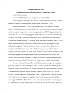 Clinical Preparation Tool Comprehensive Nursing Paper Sample – page 2
