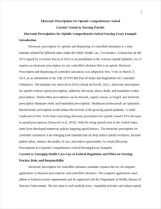 Electronic Prescriptions for Opioids Comprehensive Solved Nursing Essay Example – page 2