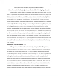 Disease Prevention Teaching Project Comprehensive Solved Nursing Paper Example – page 2