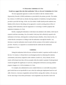Limitations of a Test – page 2