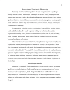 Leadership and Components of Leadership – page 2