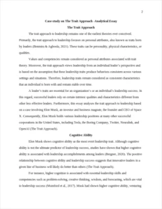 The Trait Approach – page 2