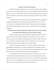 Hofstede's Power Distance Dimension – page 2