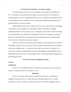 Assessment Analysis – page 2