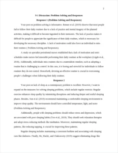 Problem-Solving and Responses – page 2