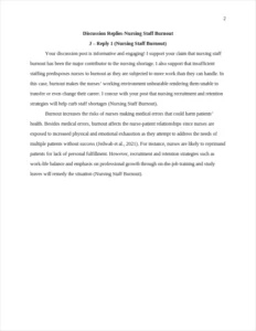 Nursing Staff Burnout – page 2