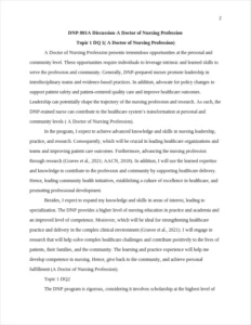 A Doctor of Nursing Profession – page 2