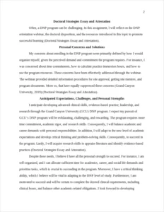 Doctoral Strategies Essay and Attestation – page 2