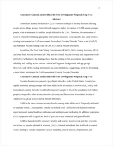 General Anxiety Disorder – page 2