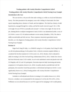 Treating patients with Anxiety Disorders Comprehensive Solved Nursing Essay Example – page 2