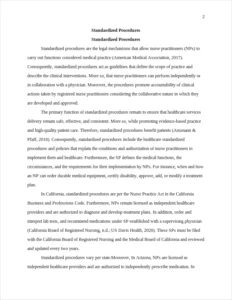 Standardized Procedures – page 2