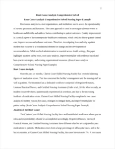 Root-Cause Analysis Comprehensive Solved Nursing Paper Example – page 2