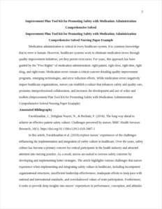 Improvement Plan Tool Kit for Promoting Safety with Medication Administration Comprehensive Solved Nursing Paper Example – page 2