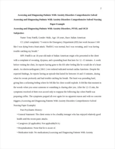 Assessing and Diagnosing Patients With Anxiety Disorders Comprehensive Solved Nursing Paper Example – page 2