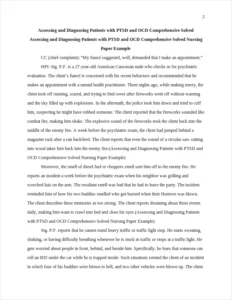 Assessing and Diagnosing Patients with PTSD and OCD Comprehensive Solved Nursing Paper Example – page 2
