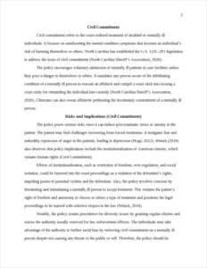 Civil Commitment – page 2