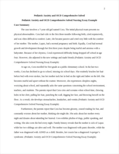 Pediatric Anxiety and OCD Comprehensive Solved Nursing Essay Example – page 2