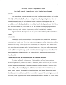 Case Study Analysis Comprehensive Solved Nursing Paper Example – page 2