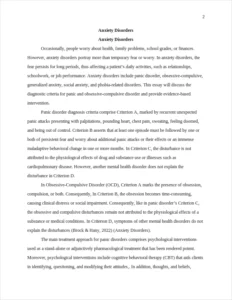 Anxiety Disorders – page 2