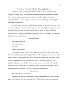 Week 6: Art Creation & Reflection –Photography/Cinema-Nursing Essay Samples – page 2