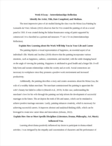 Week 8 Essay – Interrelationships Reflection-Nursing Essay Examples – page 2