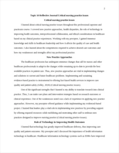 Critical nursing practice issues – page 2