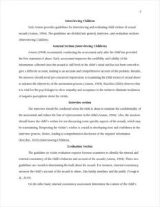 Interviewing Children – page 2