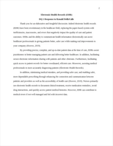 Electronic Health Records – page 2