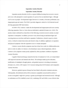 Separation Anxiety Disorder – page 2