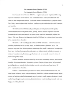 Post-traumatic Stress Disorder – page 2