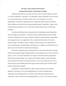 Evidence-Based Projects-Nursing Paper Examples – page 2