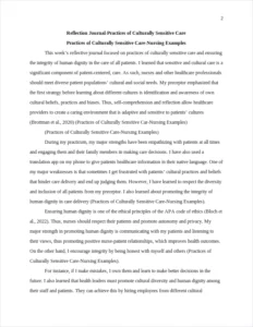 Practices of Culturally Sensitive Care-Nursing – page 2