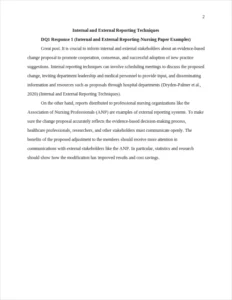 Internal and External Reporting-Nursing Paper Examples – page 2