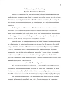 Anxiety and Depression-Nursing Paper Examples – page 2
