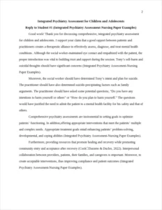 Integrated Psychiatry Assessment-Nursing Paper Examples – page 2