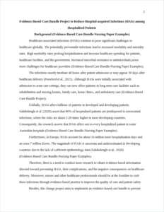 Evidence-Based Care Bundle-Nursing Paper Examples – page 2