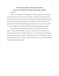 Healthcare Technology-Nursing Paper Examples – page 2