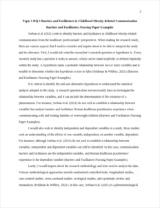 Barriers and Facilitators-Nursing Paper Examples – page 2