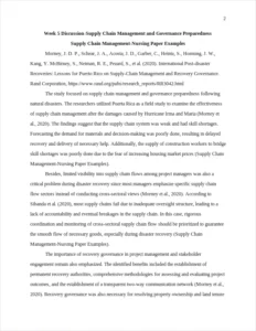 Supply Chain Management-Nursing Paper Examples – page 2