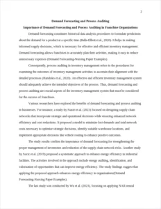 Demand Forecasting-Nursing Paper Examples – page 2