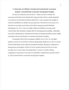 Sexual Disorder Assessments-Nursing Paper Example – page 2