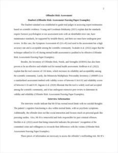 Offender Risk Assessment-Nursing Paper Examples – page 2