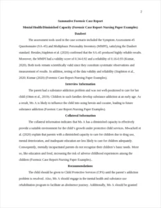 Forensic Case Report-Nursing Paper Examples – page 2