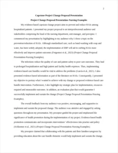 Project Change Proposal Presentation-Nursing Examples – page 2