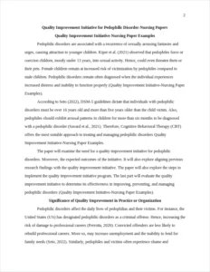 Quality Improvement Initiative-Nursing Paper Examples – page 2