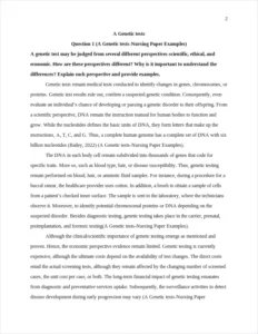 A Genetic tests-Nursing Paper Examples – page 2